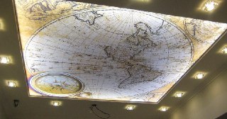 Натяжной потолок с фотопечатью Южно-Сахалинск, цена от 6364 руб.