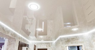 Натяжной ПВХ потолок Южно-Сахалинск, цена от 2153 руб.